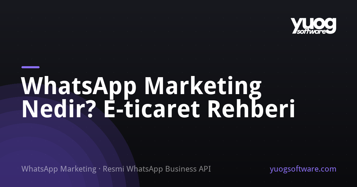 WhatsApp Marketing nedir konulu e-ticaret rehberi kapak görseli